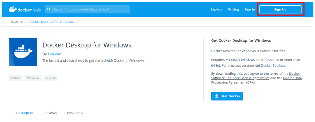 docker toolbox windows 10 bash